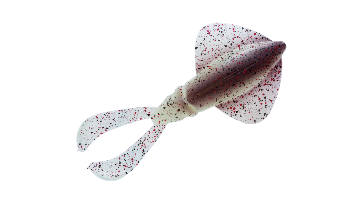 Lingcod Jigs LivingSquid Glow Lure - Slow Pitch Jigging, Purple/Gold, Glow Squid Pattern